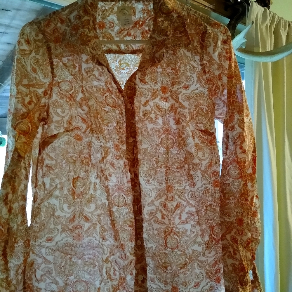 J. Crew paisley blouse